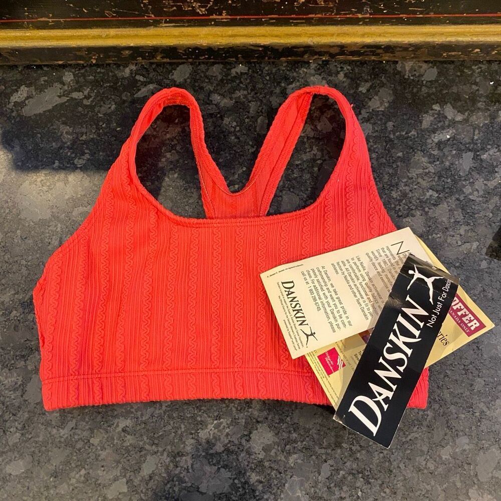 NWT vintage nadia comaneci danskin sports bra